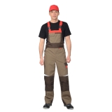 П/комбинезон "Фаворит-Мега" коричневый с красн. СОП тк.Rodos