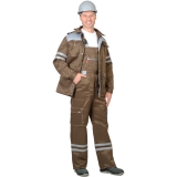 Костюм "ЛИДЕР" хаки со св.серым