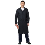 Халат х/б бязь черный мужской