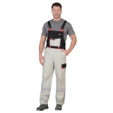 Полукомбинезон "ХОВАРД-ЛЮКС" : молочный с черным и красным