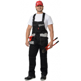 Полукомбинезон "ПРЕМИУМ ПЛЮС" черный с серым