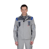 Куртка "СТАН" : св.серый со сред.- серым и васильковым