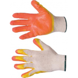 Перчатки х/б с двойным латексным покрытием высший сорт,13-й кл.