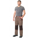 Брюки "ФАВОРИТ- СТИЛЬ" кофейный с т.-коричневым и красным кантом